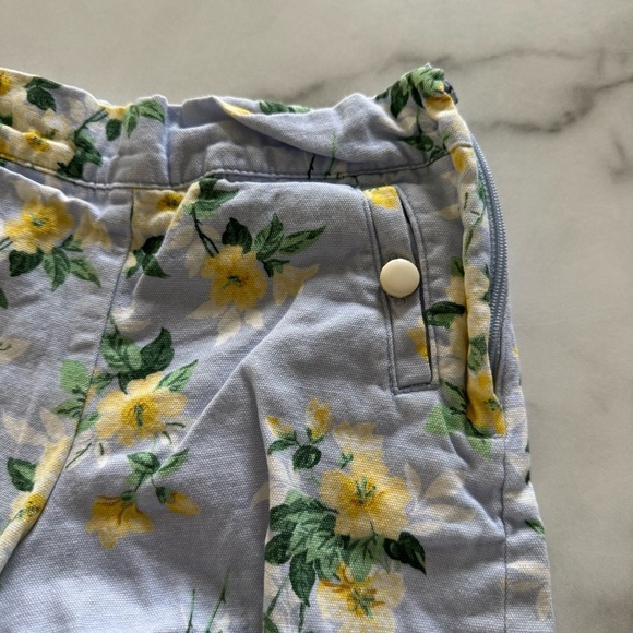 Janie and Jack Blue Floral The Daffodil Shorts Size 5 Cotton - Picture 2 of 5